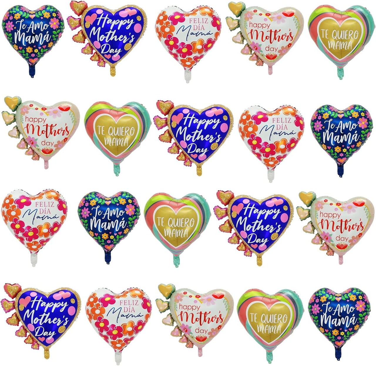 20Pcs Mothers Day Balloons, Mother's Day Decorations, Happy Mothers Day Balloons for Happy Mother's Day Party Decoration Supplies